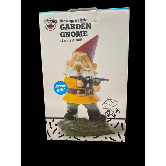 Big Mouth Inc The Angry Little Garden Gnome New In Box - Picture 4 of 6